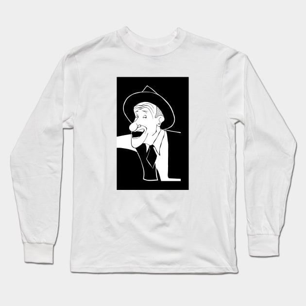 JIMMY DURANTE FAN ART Long Sleeve T-Shirt by cartoonistguy